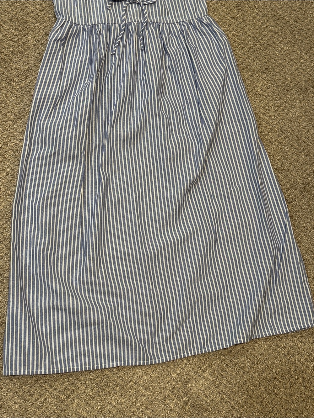 Striped Bow Front Dress - Picture 3 of 10
